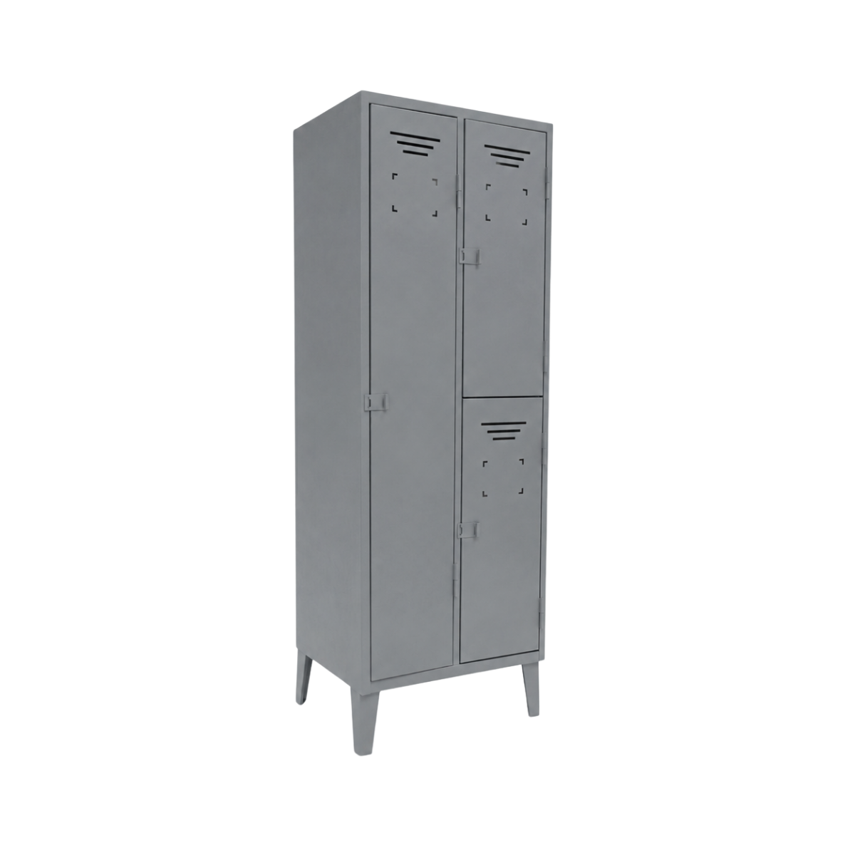 Locker Metálico 3 Puertas - 2 Cuerpos