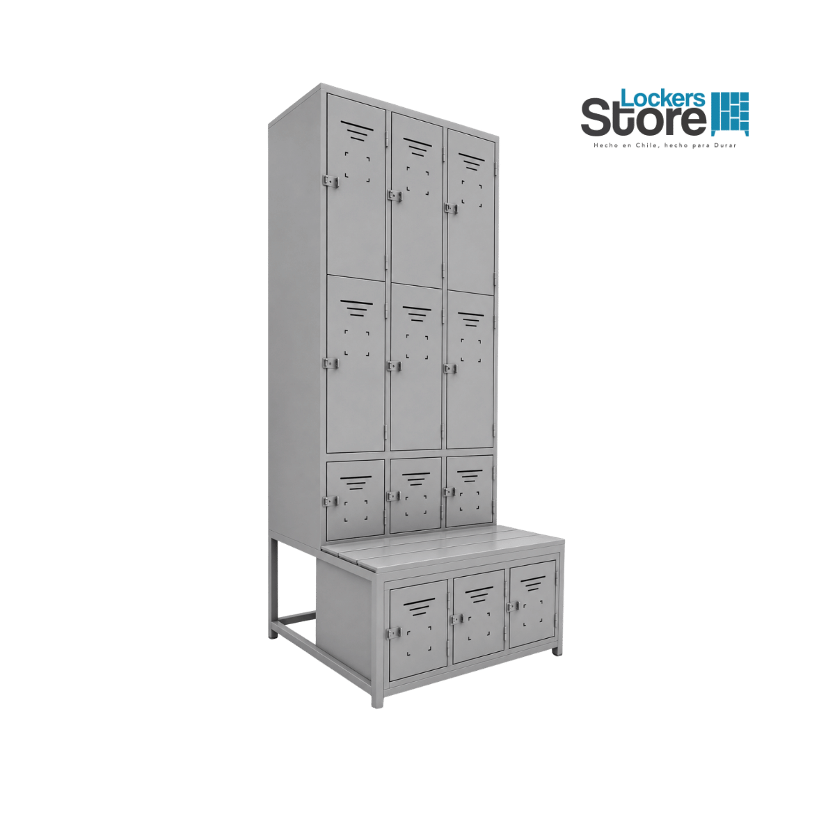 Locker Minería - 12 Puertas | Banca incluida