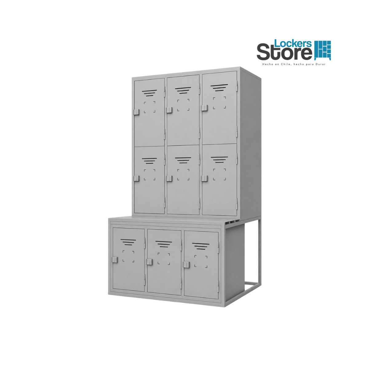 Locker Minería Especial - 09 Puertas | Banca incluida