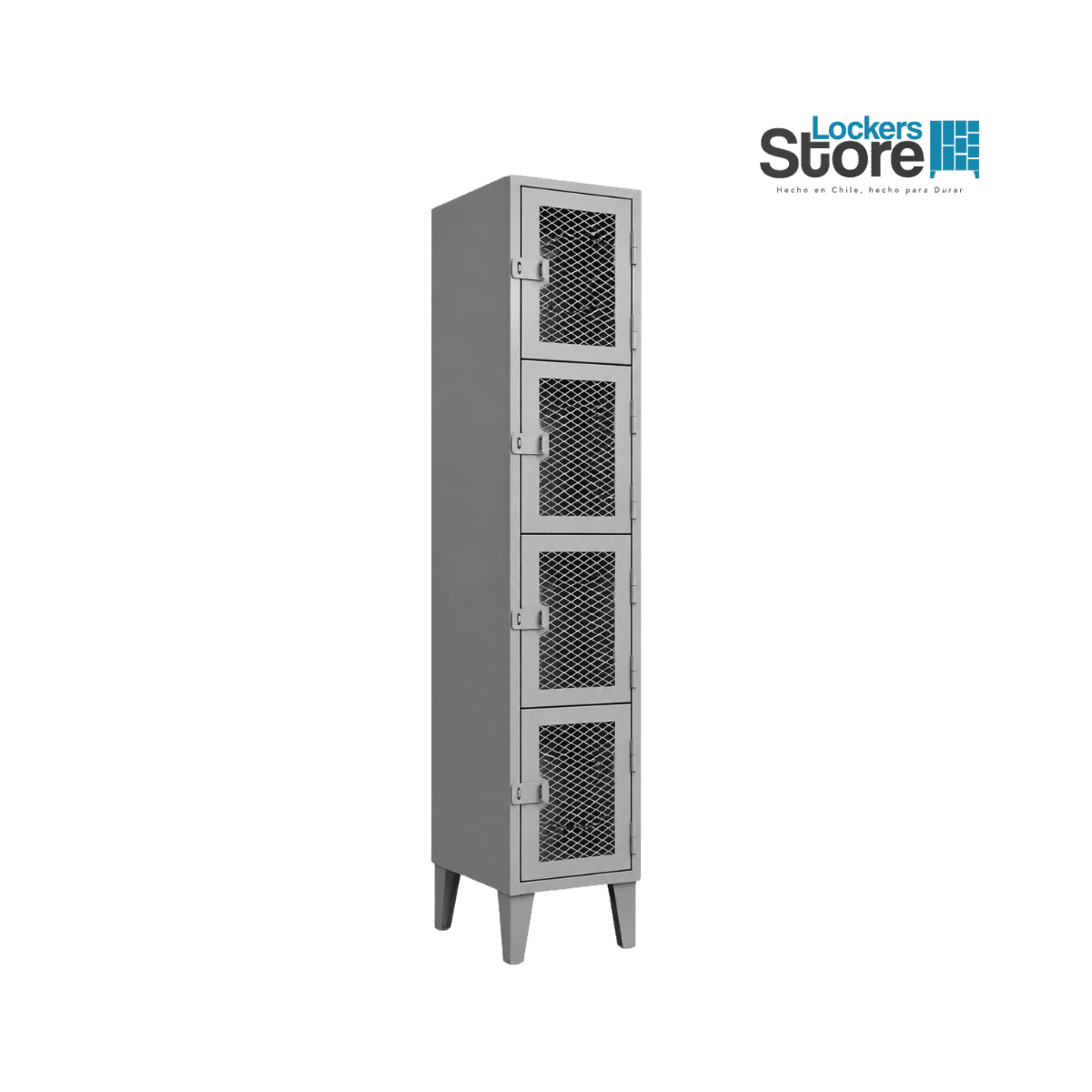 Locker Metálico 04 Puertas – 1 Cuerpo Cuadruple malla