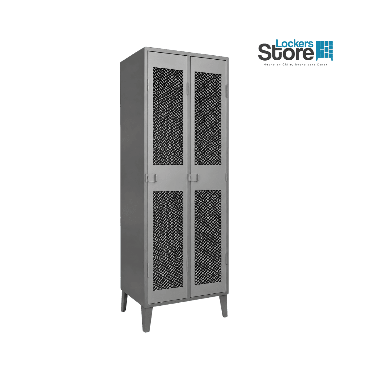 Locker Metálico 02 Puerta - 02 Cuerpos Simples Malla