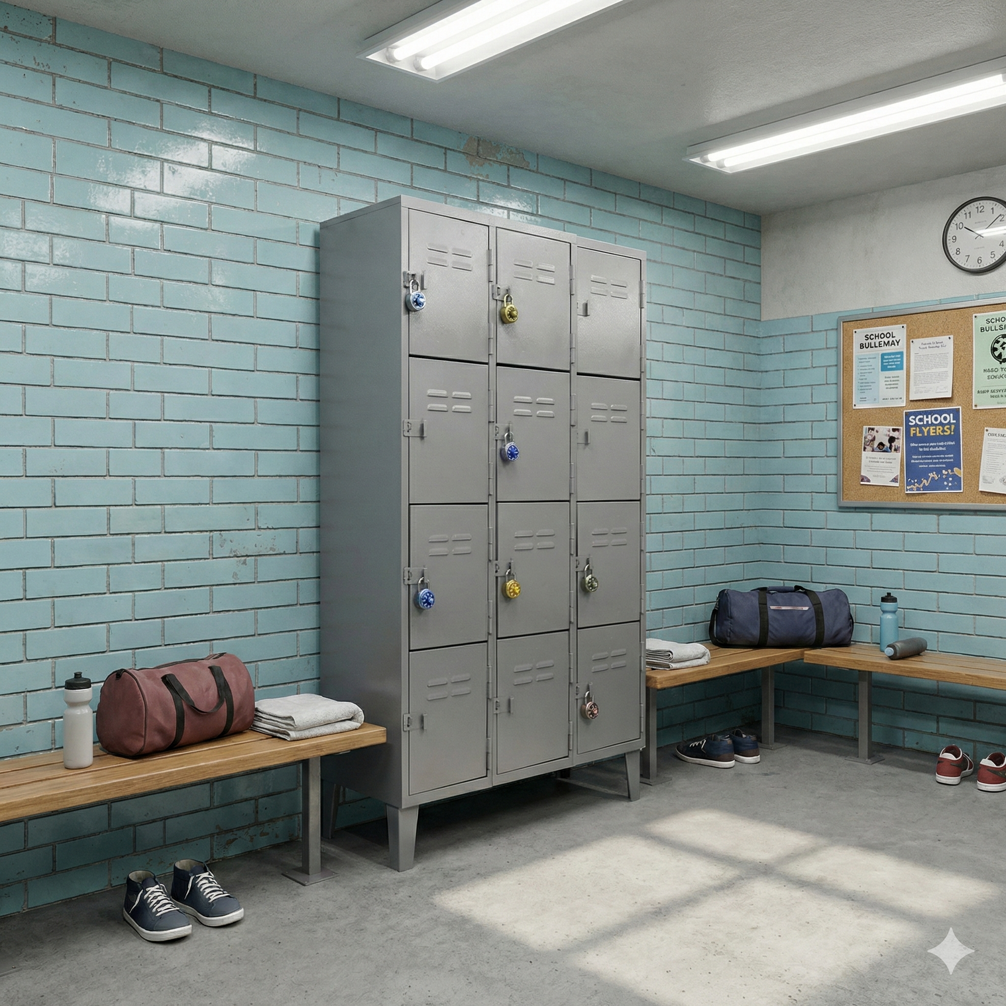 Locker Metálico 12 Puertas – 3 Cuerpos Cuadruples (vista alterna)
