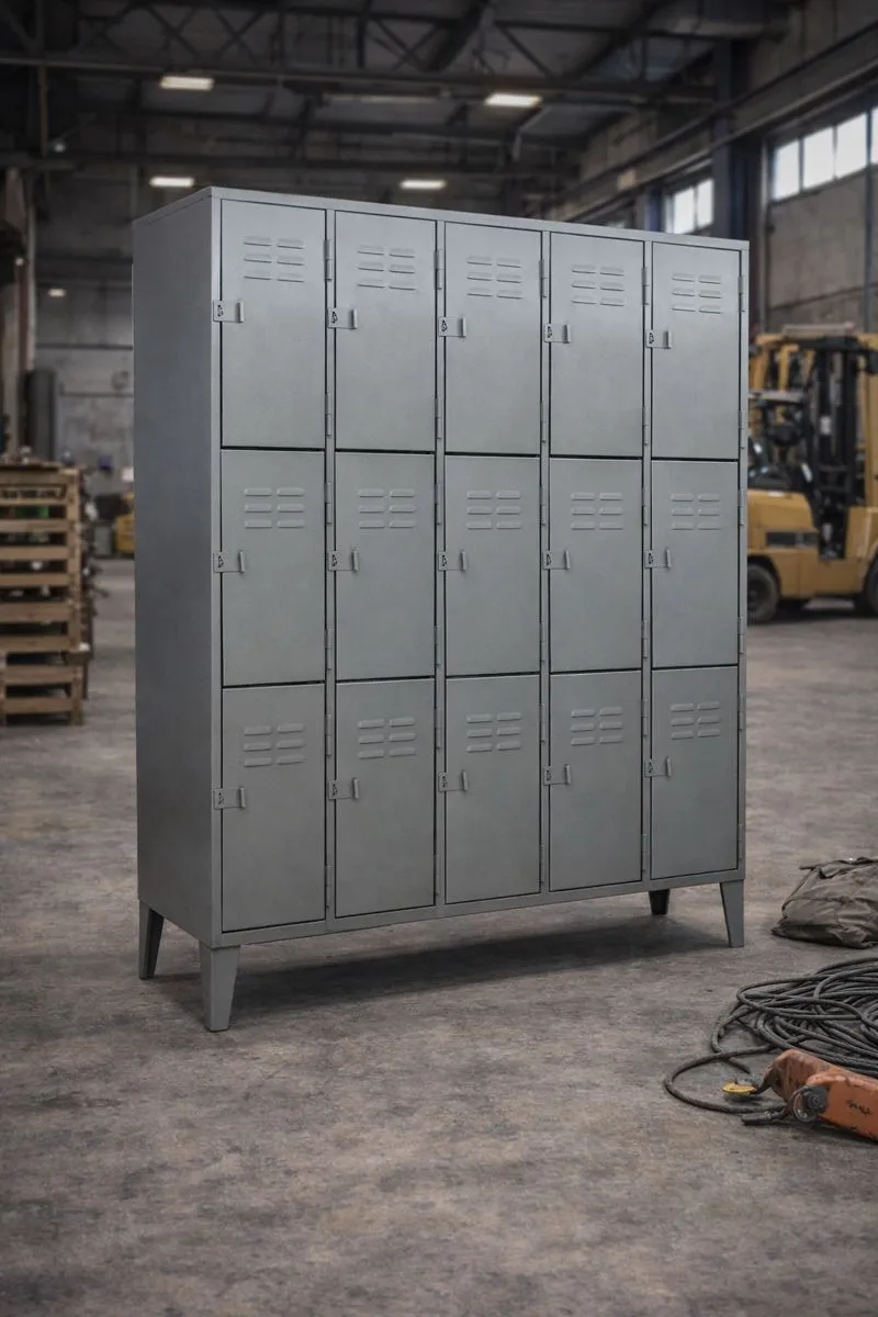 Locker Metálico 15 Puertas - 5 Cuerpos Triples (vista alterna)